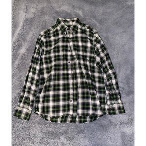 2 Eddie Bauer Flannels( One blue, one green )